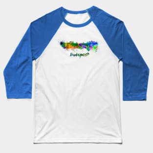 Budapest skyline in watercolor Baseball T-Shirt